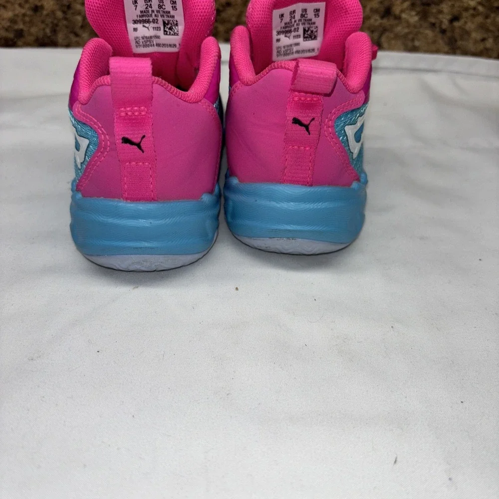PUMA Scoot‎ Zeros Northern Lights Basketball Shoes 8C Bright Aqua 309966-02